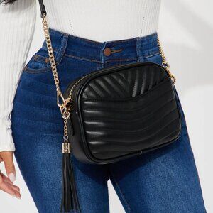Fashion Nova Your Necessity Crossbody Bag - Black NWT